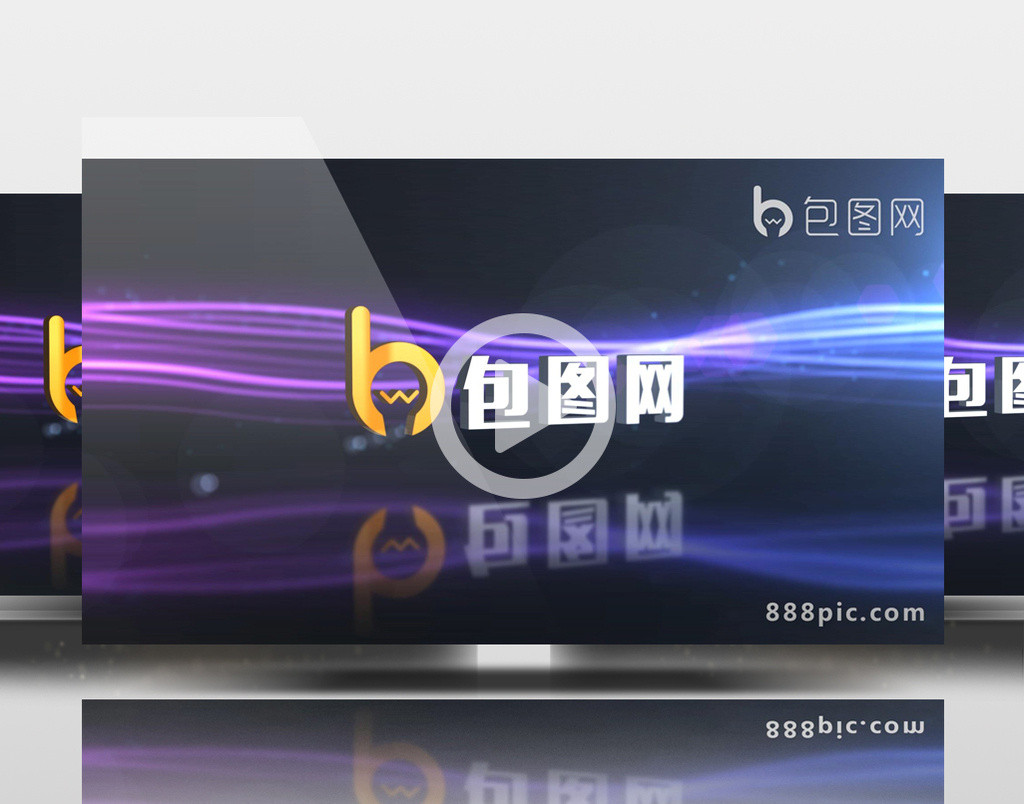8组炫酷能量粒子Logo展示AE模板包视频素材