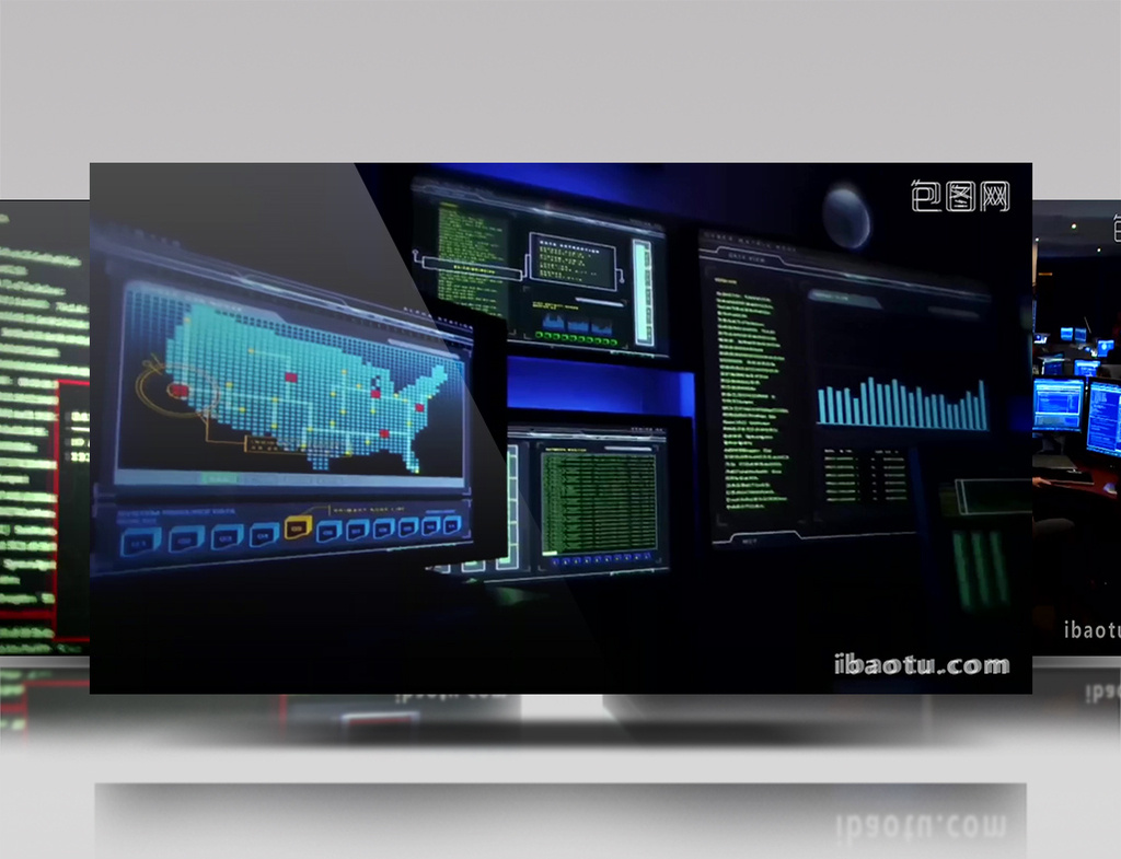 计算机数据代码程序4K宣传片视频素材模板下