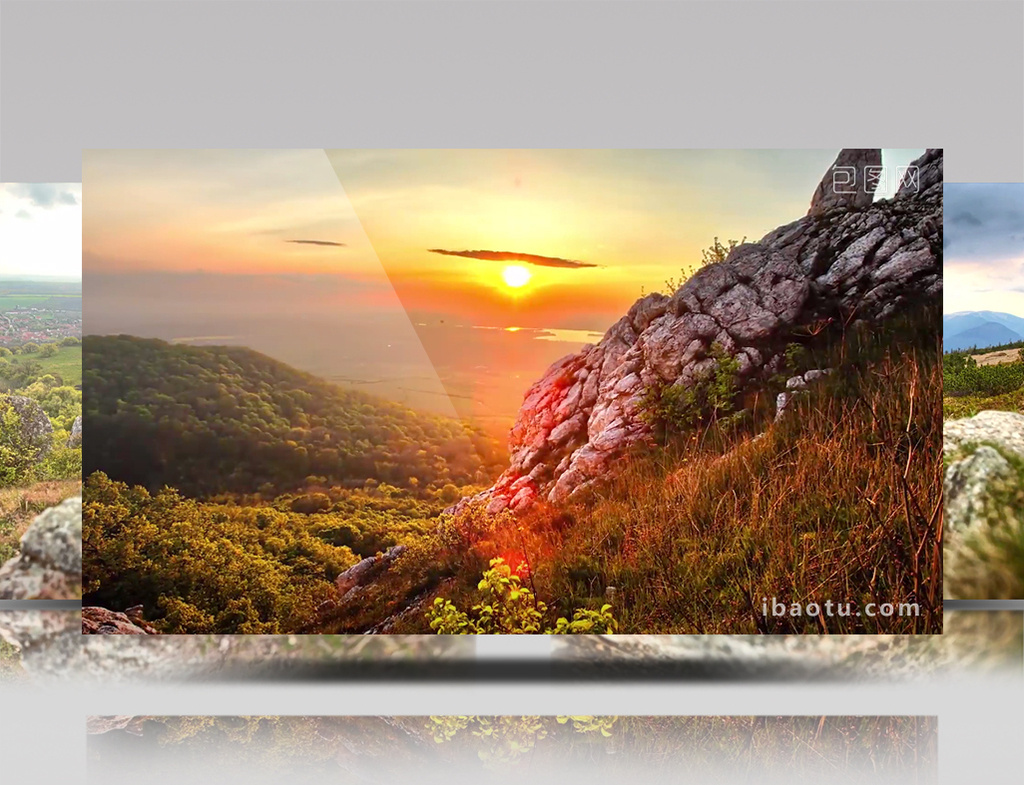 超清实拍大自然风光日出唯美宣传实拍视频