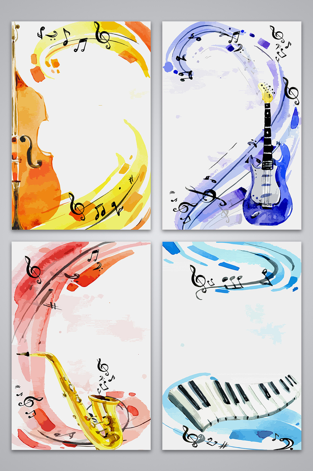 音乐课音乐海报文化设计背景图高清ai图片设计素材