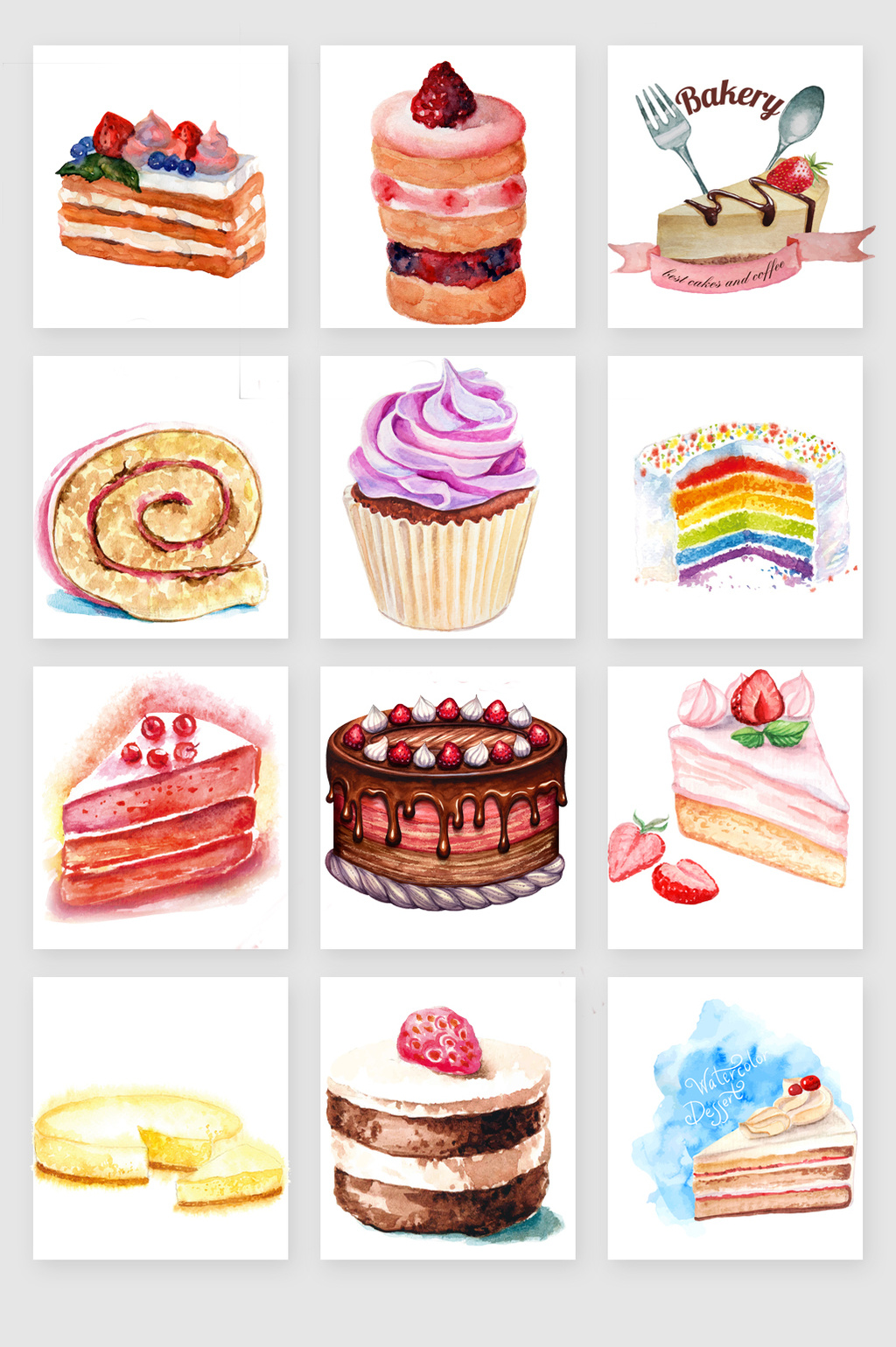 手绘蛋糕图片素材免费下载 - 觅知网