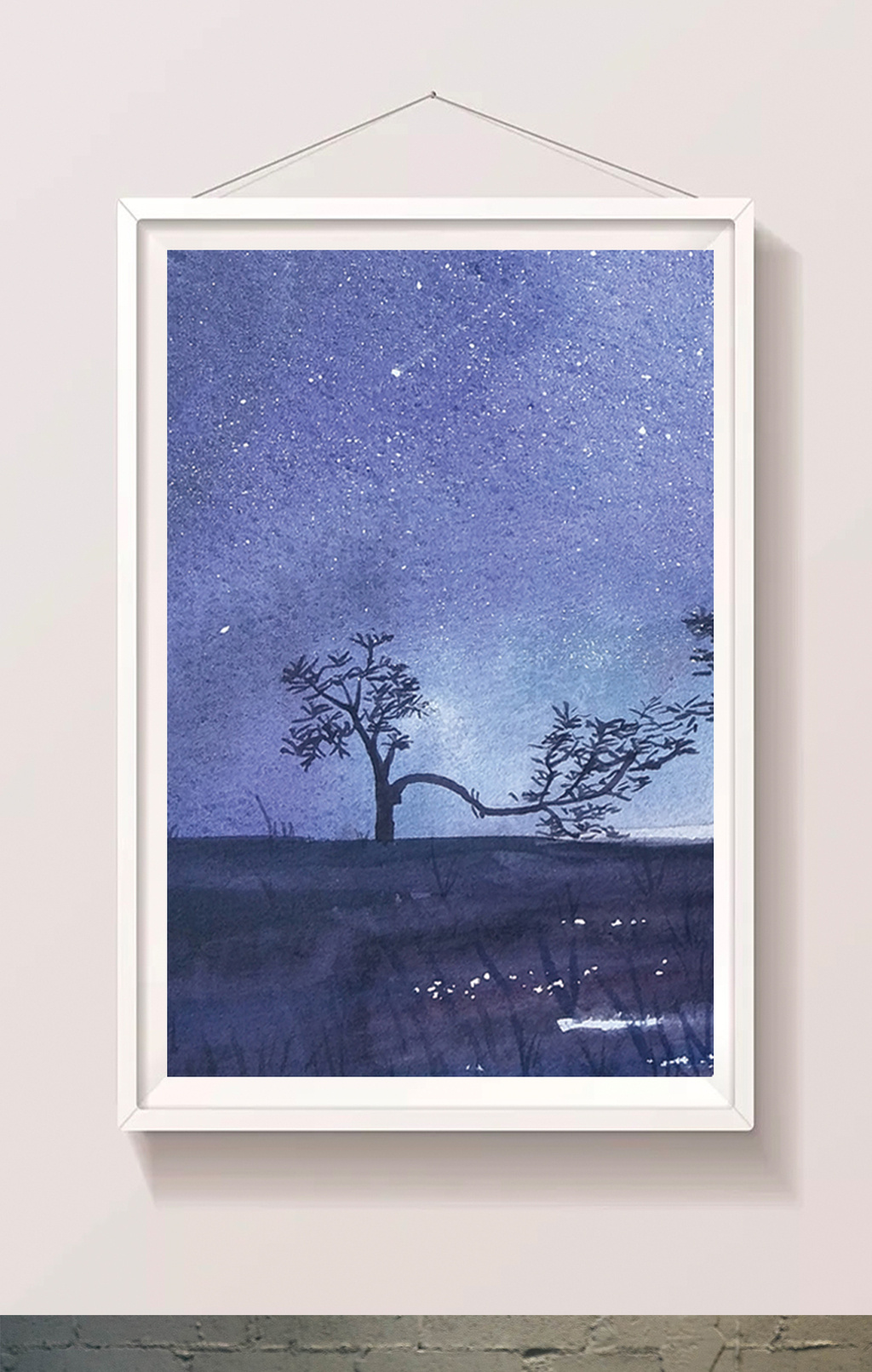 包图网提供精美好看的手绘水彩夏至夏日你星空素材免费下载,本次作品