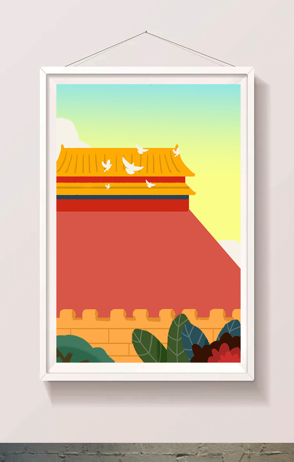 中国元素背景插画