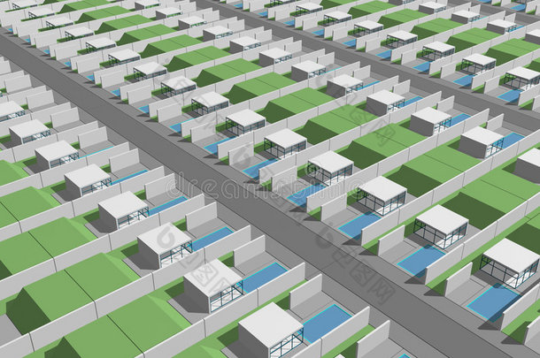 数字普通住宅地段