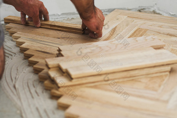实木复合地板和木工概念