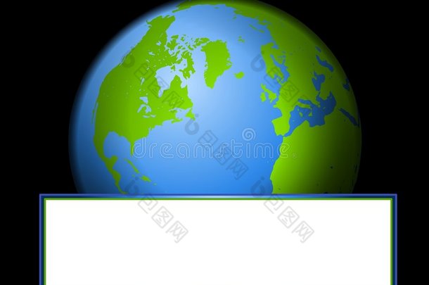 行星地球标志横幅或标签2