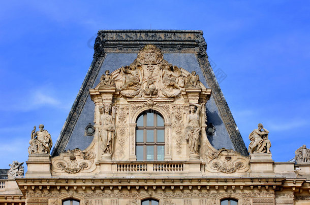 法国，巴黎：<strong>卢浮宫</strong>细节