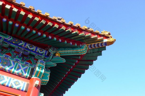 中国寺屋顶