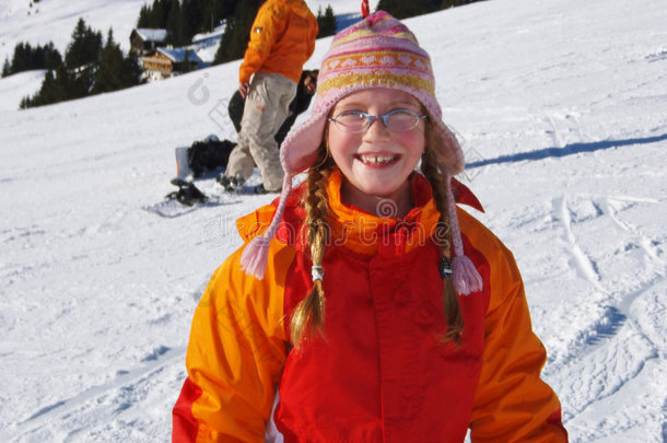 快乐儿童与冬季运动