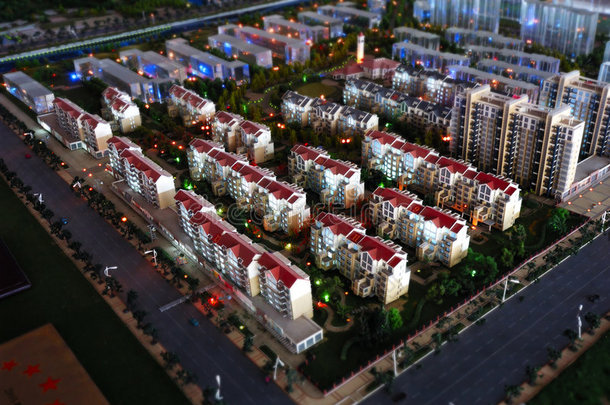 住宅小区规模模型