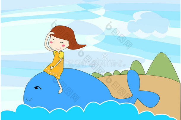 女孩和<strong>蓝鲸</strong>