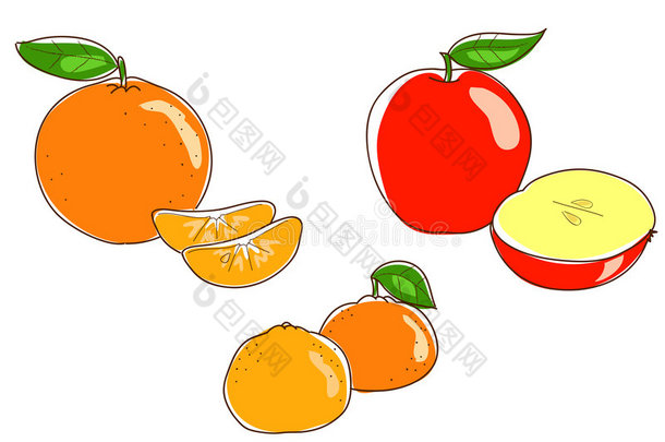 苹果橙和<strong>橘子</strong>