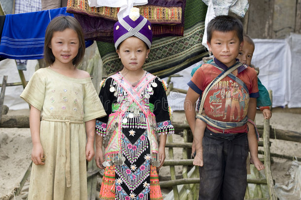 老挝的儿童