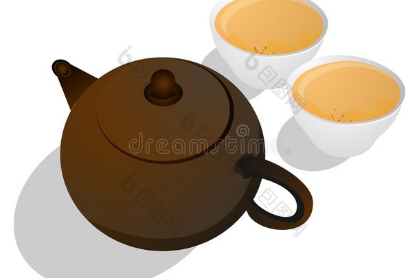 中国茶插画