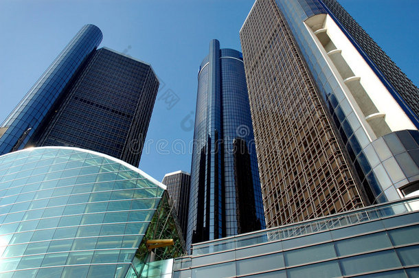 底特律的摩天大楼