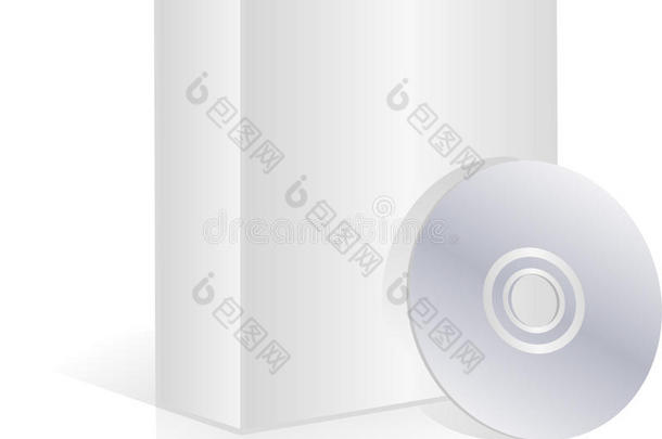 空白软件盒和cd