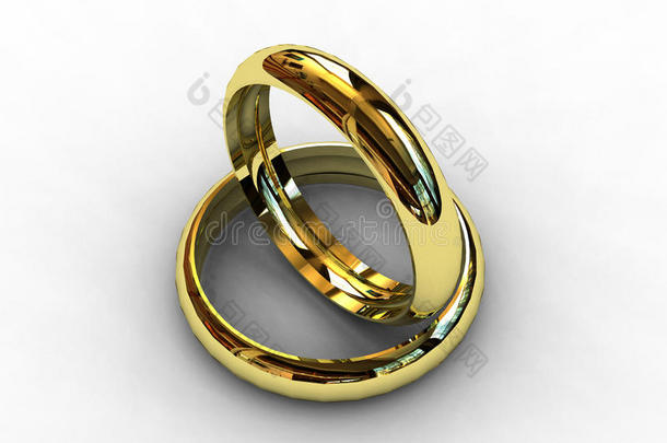 经典白金结婚戒指
