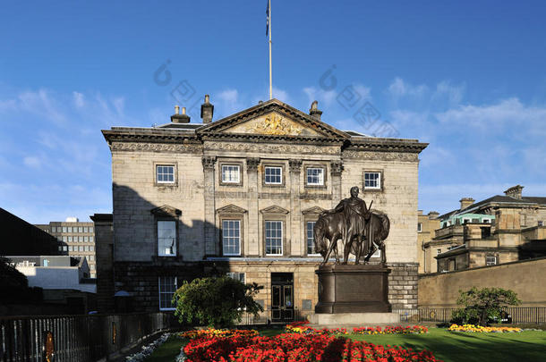 苏格兰皇家银行，爱丁堡，苏格兰，英国
