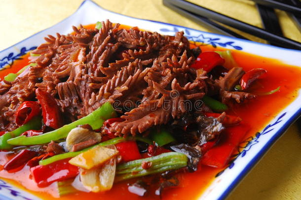 中国美食竹笋腰肉