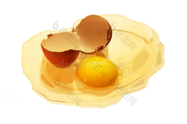 蛋黄和破壳