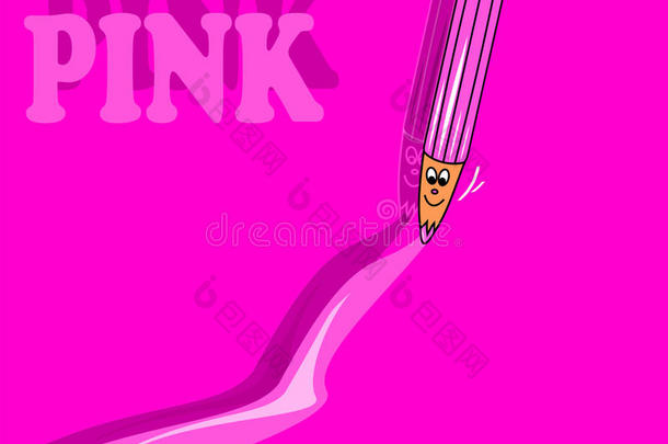 粉红色铅笔