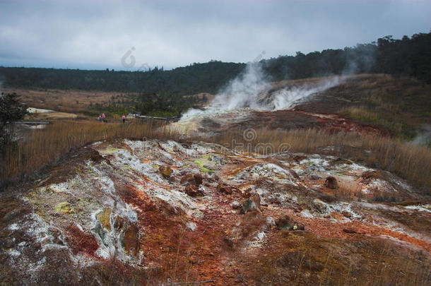 火山口底部