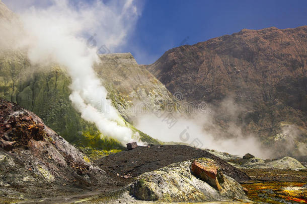 新西兰白岛火山