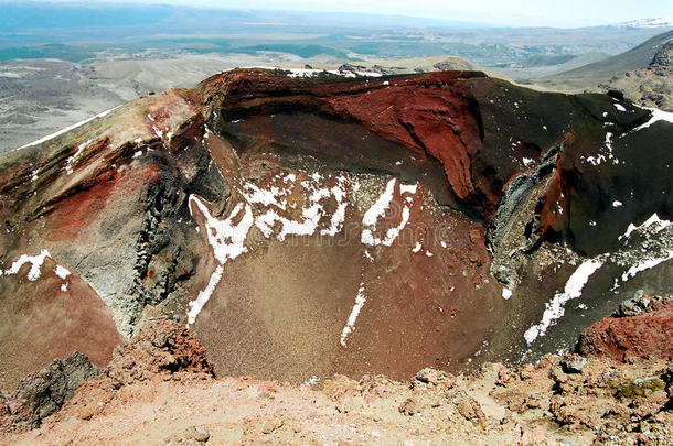 新西兰红火山口火山