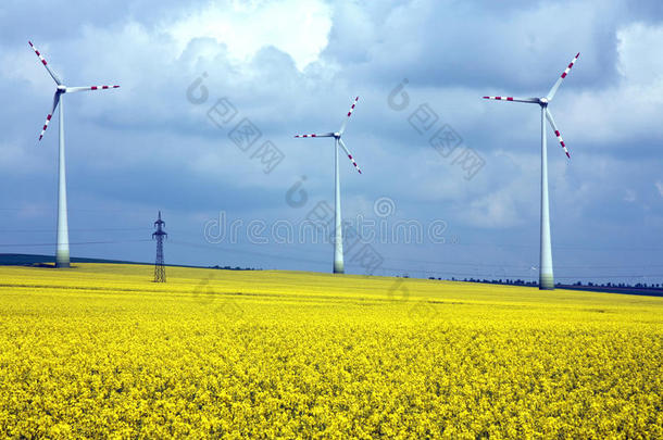 风电场与乡村景观