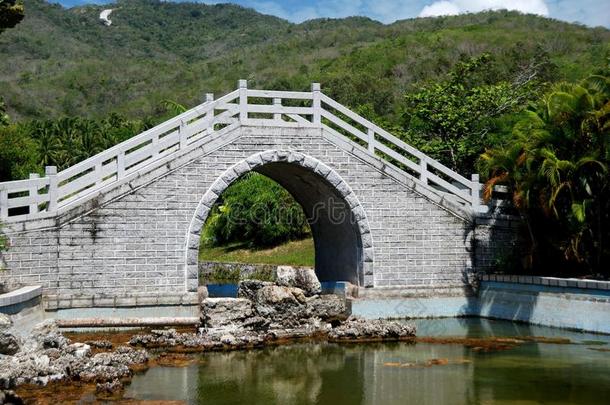 中国三亚：南山寺桥