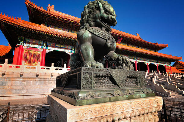 中国紫禁城狮子