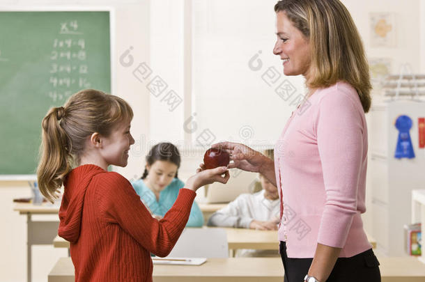 送苹果老师的学生