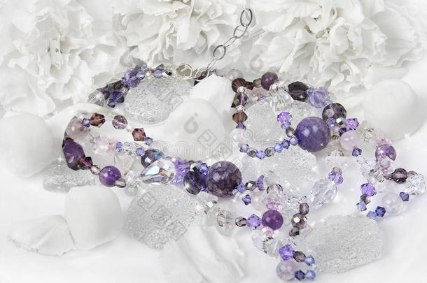 紫水晶水晶项链