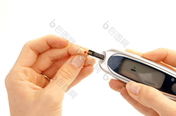糖尿病患者做葡萄糖水平血液测试