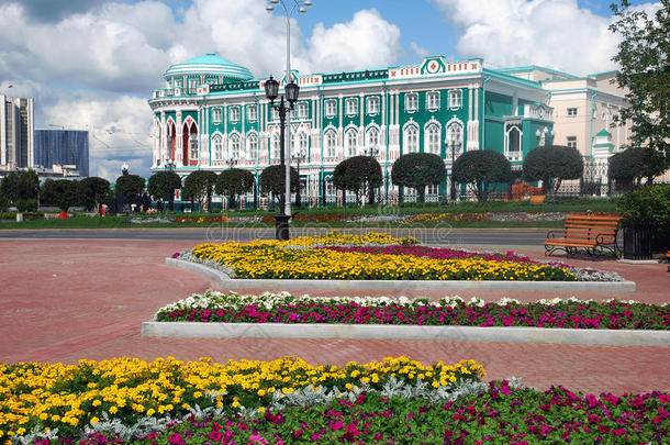 区域历史广场。叶卡捷琳堡，俄罗斯。