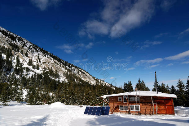罗马尼亚冬季喀尔巴阡山旅游馆