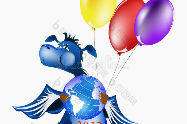 深蓝的龙年是2012年的象征
