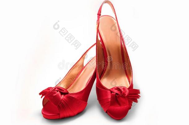 红色高跟鞋/细高跟鞋/高跟鞋