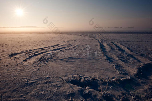 冰雪中的童话景观