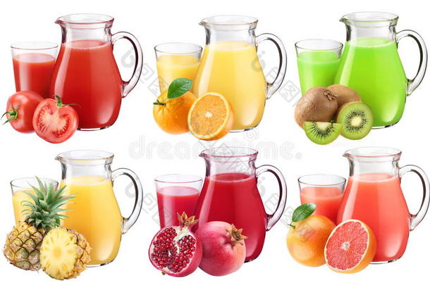 用水罐收集新鲜果汁。
