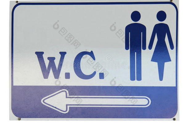公共厕所标识