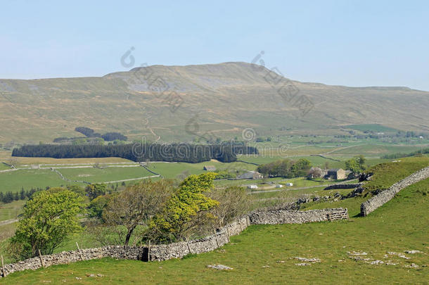 英格兰约克郡北部，三座山峰，惠恩赛德