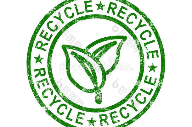 回收邮票展示可再生环保