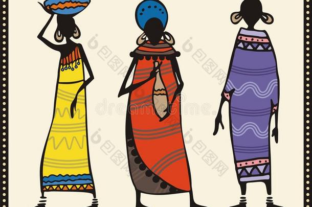 非洲妇女套装