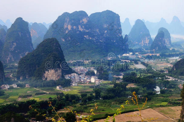 桂林阳朔的中国山水