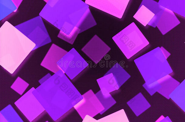 深紫色抽象方格背景