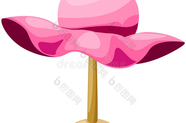 人体<strong>模型</strong>上的<strong>粉色</strong>帽子