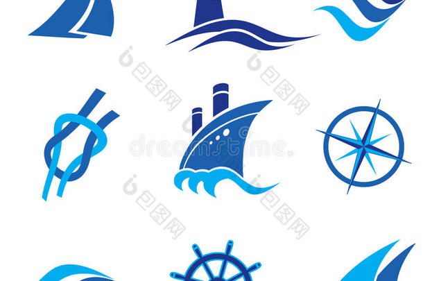航海标志和图标