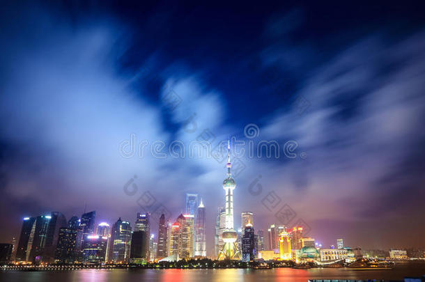 上海夜景天际线