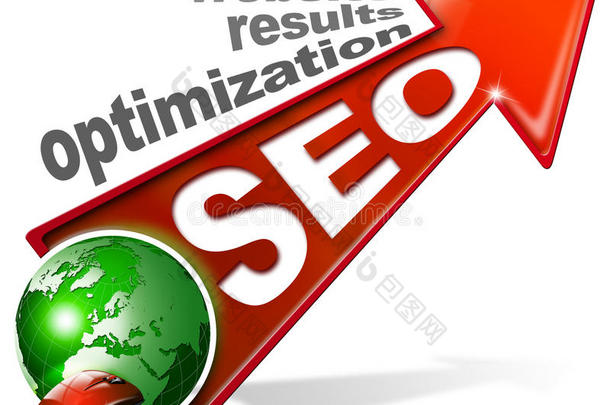 seo正红色箭头